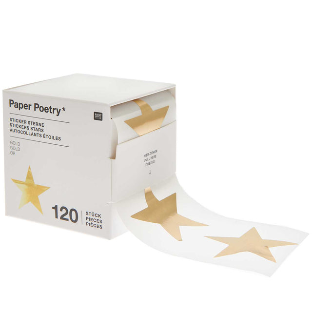 Large Gold Star Sticker Roll