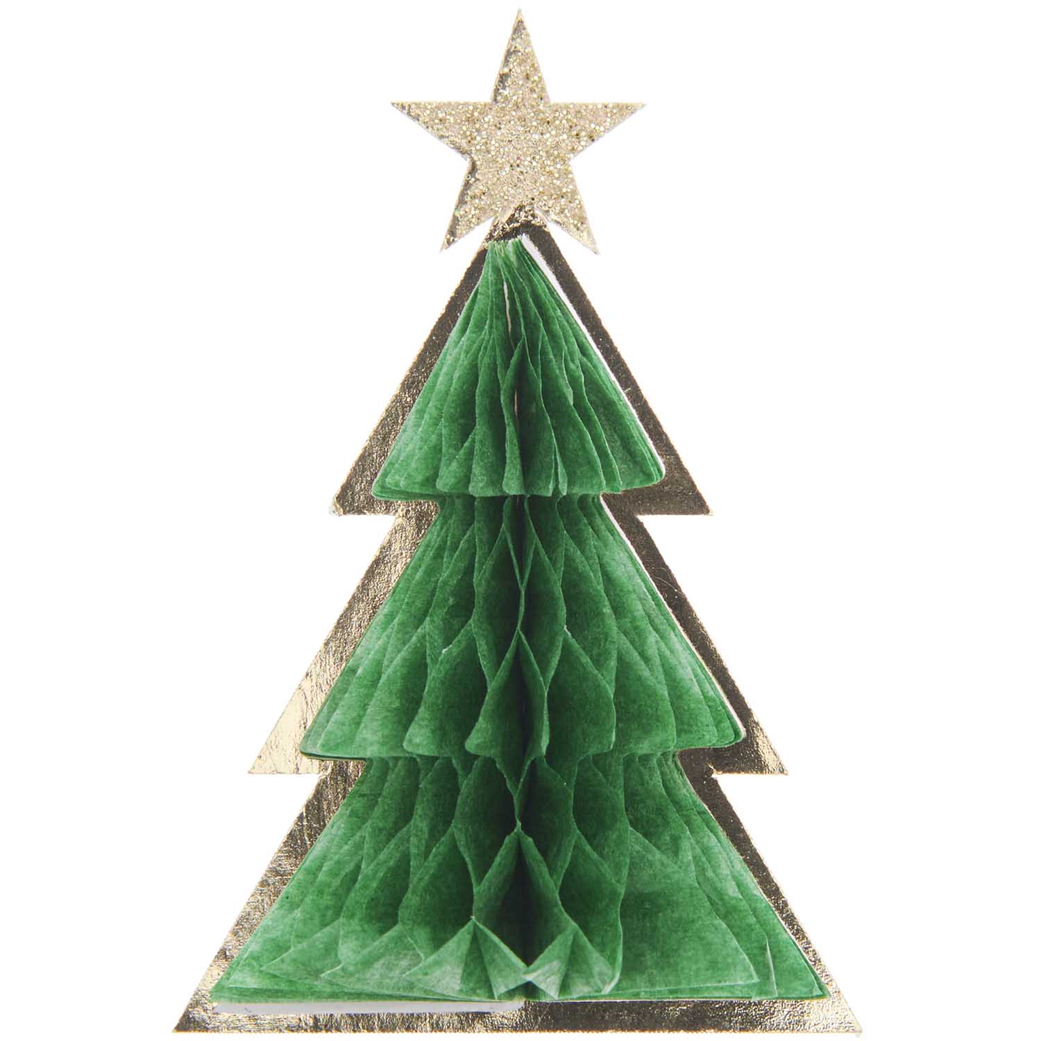 Honeycomb Christmas Tree Stickers