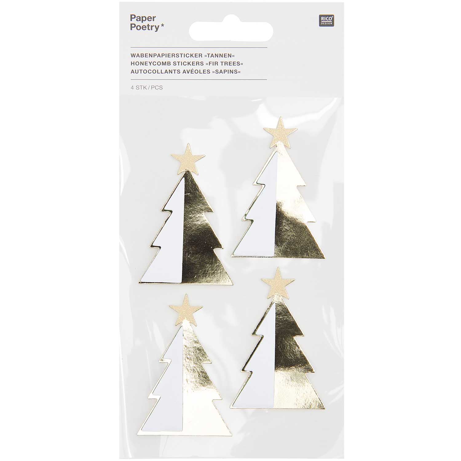 Honeycomb Christmas Tree Stickers