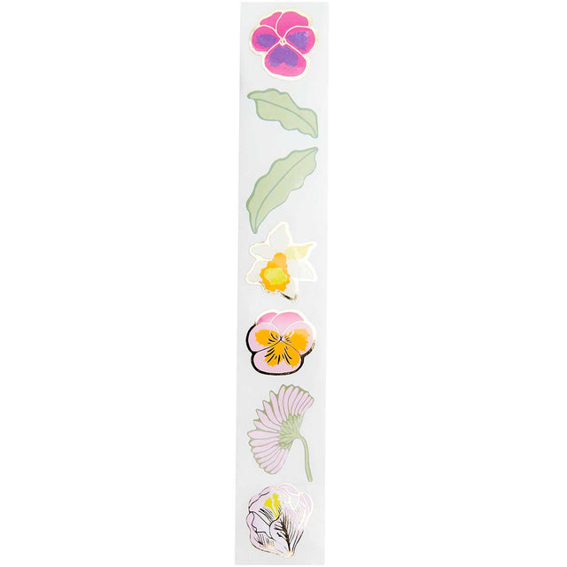 Pansies Sticker Roll