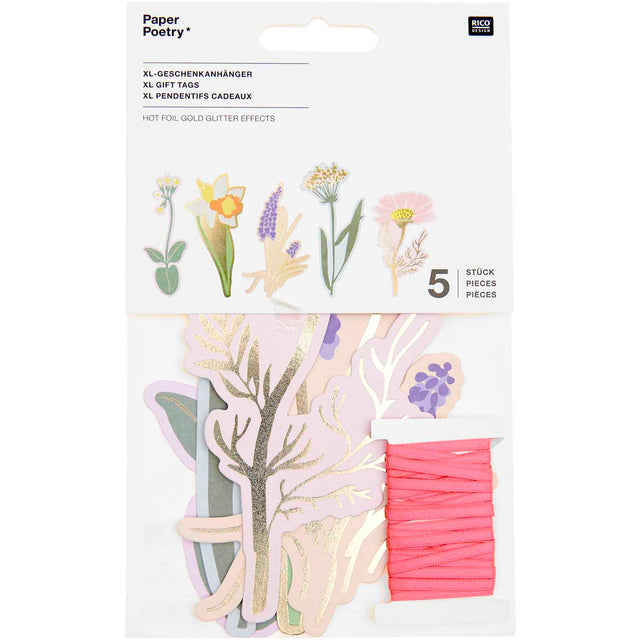 XL Futschikato Flowers Gift Tags