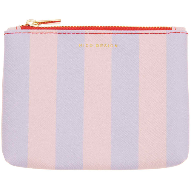 Lilac & Pink Stripe Pouch