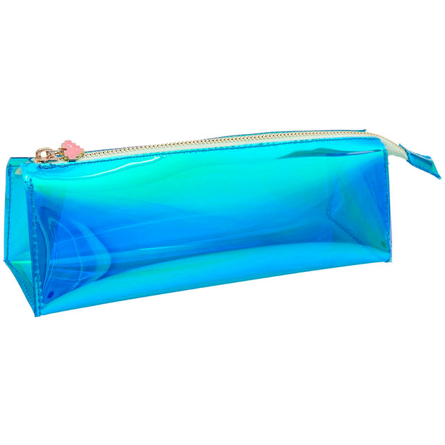 Blue Iridescent Pencil Case