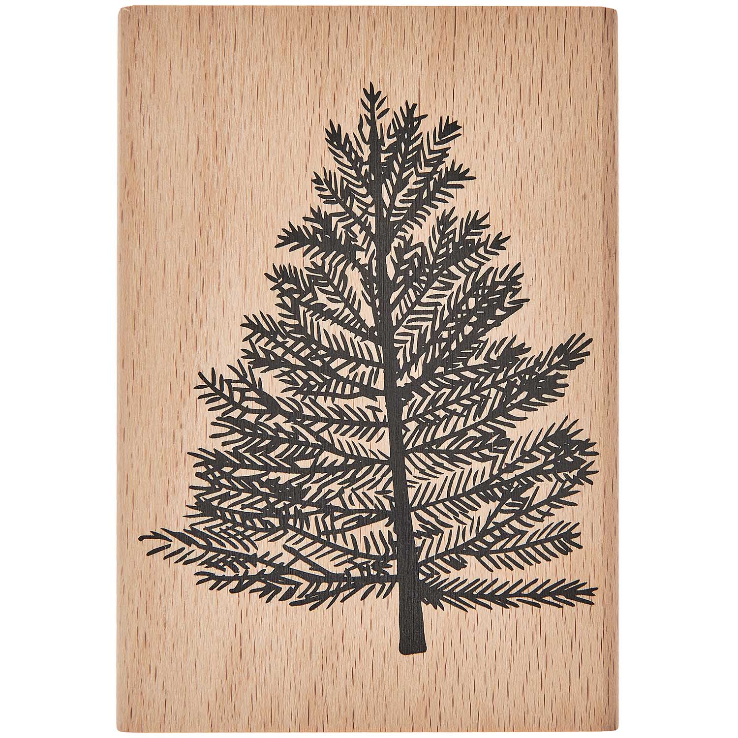 Fir Pine Tree Christmas Stamp
