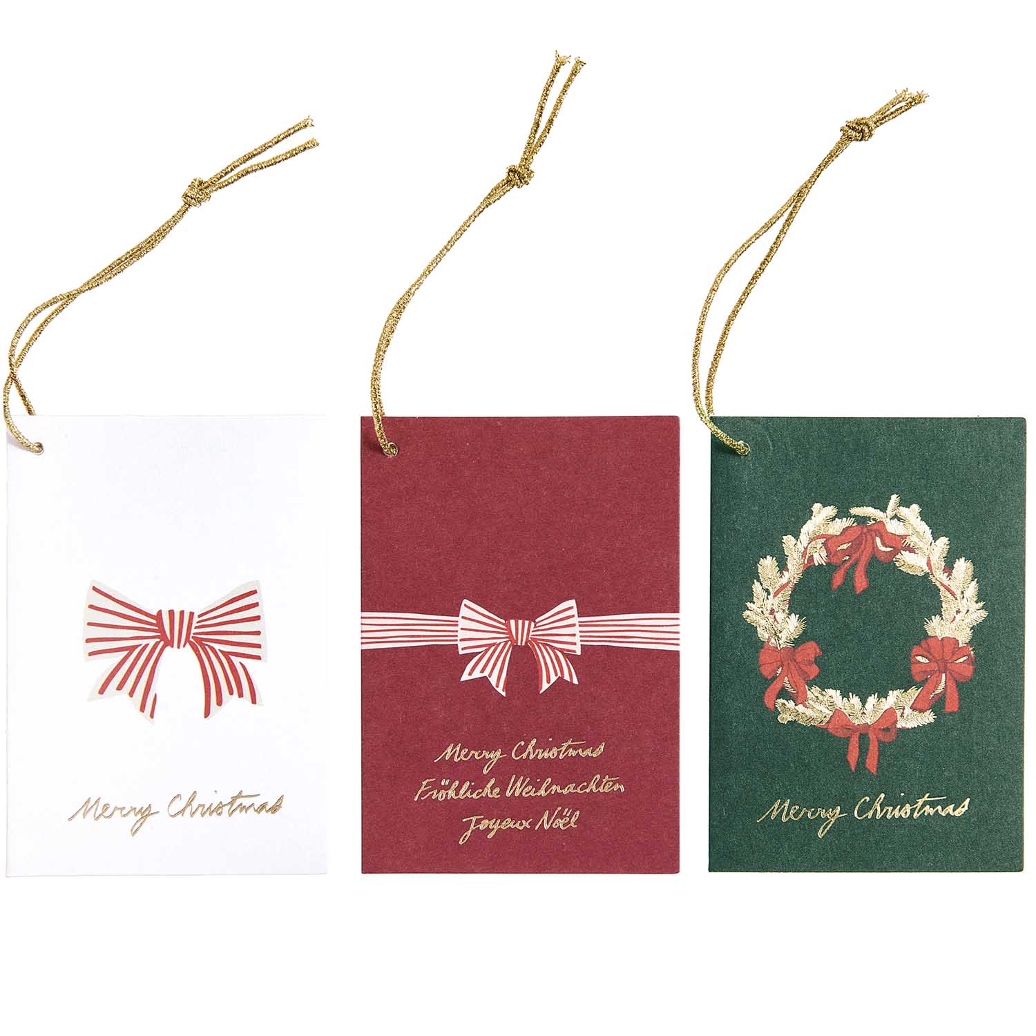 Bow Christmas Gift Tags