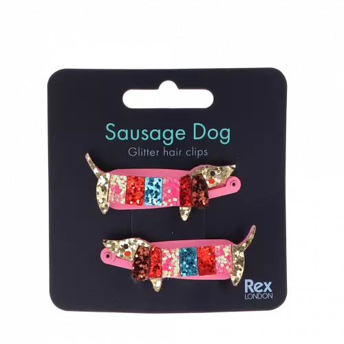 Sausage Dog Hair Clips