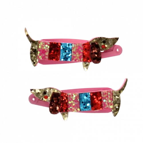 Sausage Dog Hair Clips