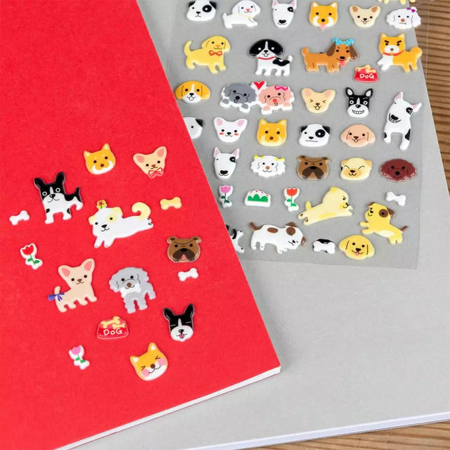 3D Puffy Dog Stickers