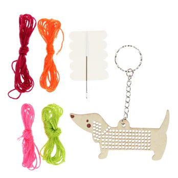Stitch Your Own Keyring: Sausage Dog