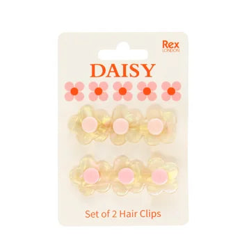 Daisy Resin Hair Clips