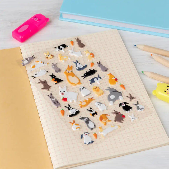 3D Puffy Kawaii Bunny Stickers