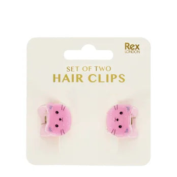 Pink Cat Mini Claw Clips