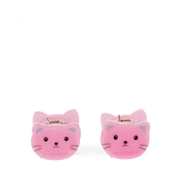 Pink Cat Mini Claw Clips