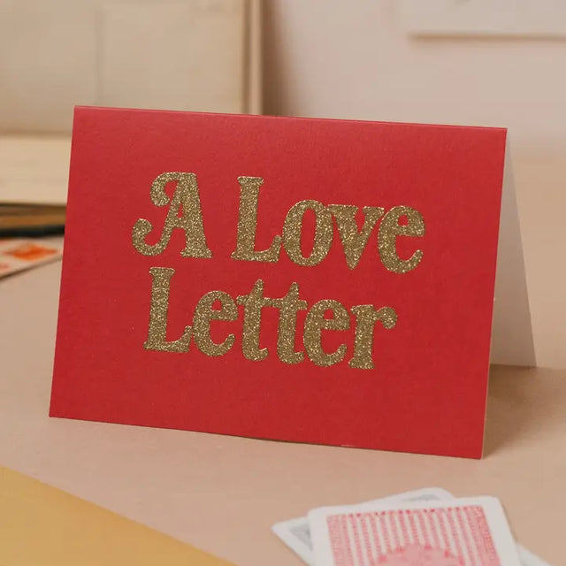 Love Letter Glitter Card