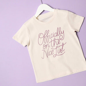 Officially on the Nice List Kid's T-Shirt