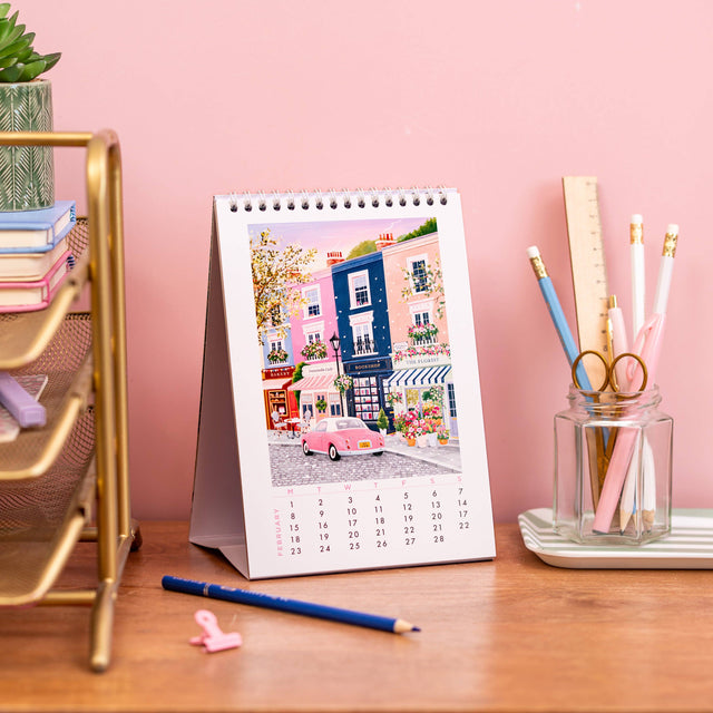 2027 Travel: Desk Calendar