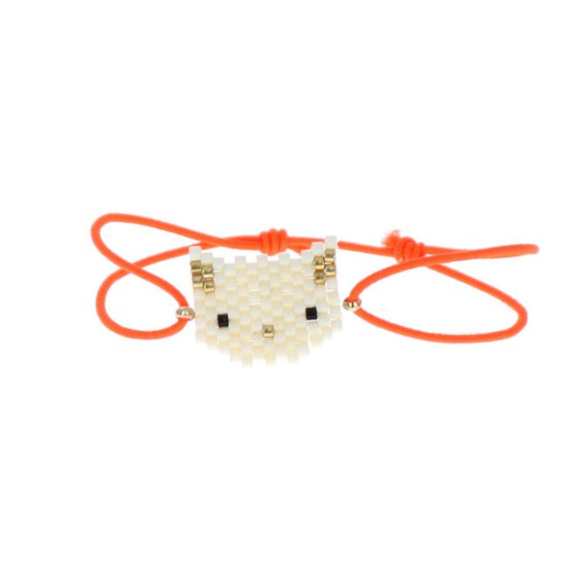 Kitty Beaded Bracelet