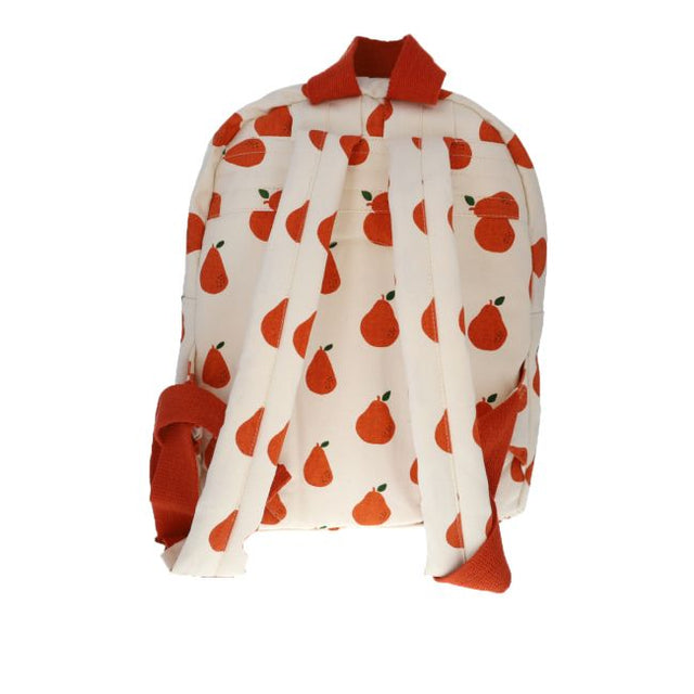 Linen Pear Print Backpack
