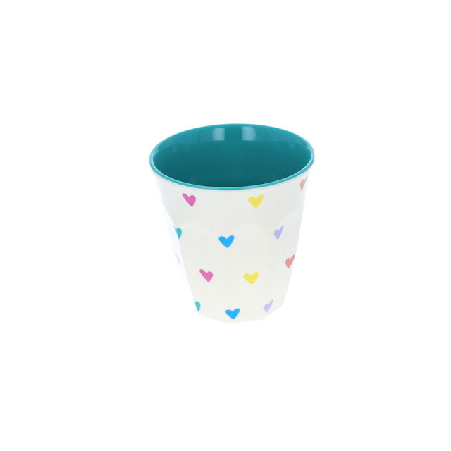 Small Green Heart Melamine Cup