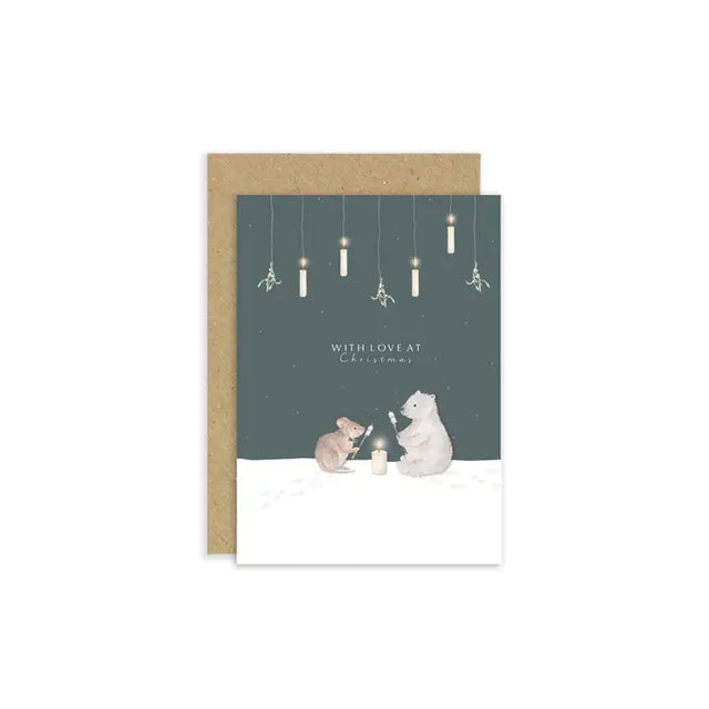 Marshmallow Toasting Christmas Card