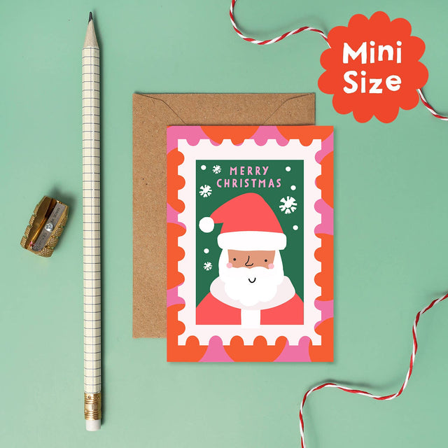 Santa Stamp Mini Card