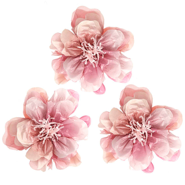 Wild Rose Tissue Paper Flower Decorations
