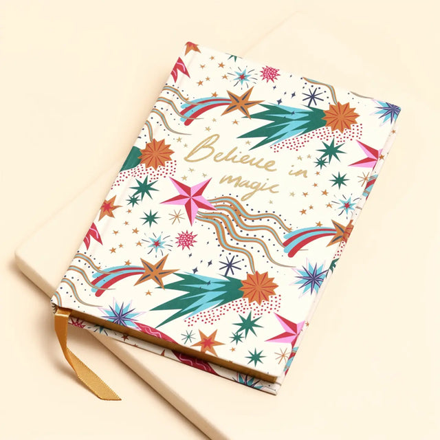 Small Cream Magic Shooting Star Notebook