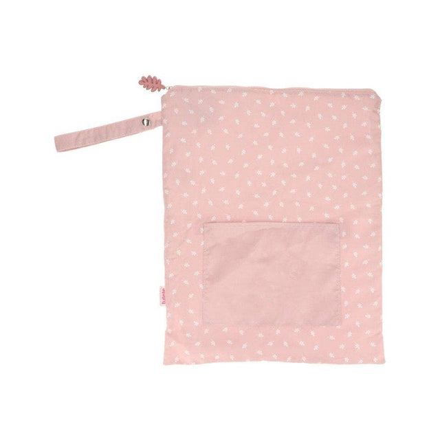 Pink Leaf Large Waterproof Bag