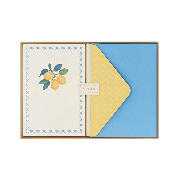 Lemon Boxed Notecards