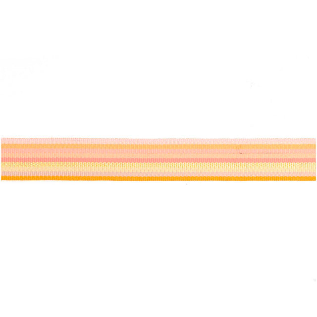 Orange Multi Stripe Woven Ribbon