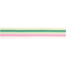 Load image into Gallery viewer, Mint And Pink Multi Stripe Woven Ribbon