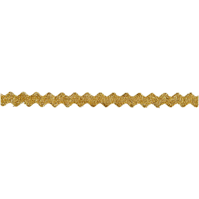 Gold Wavy Glitter Ribbon