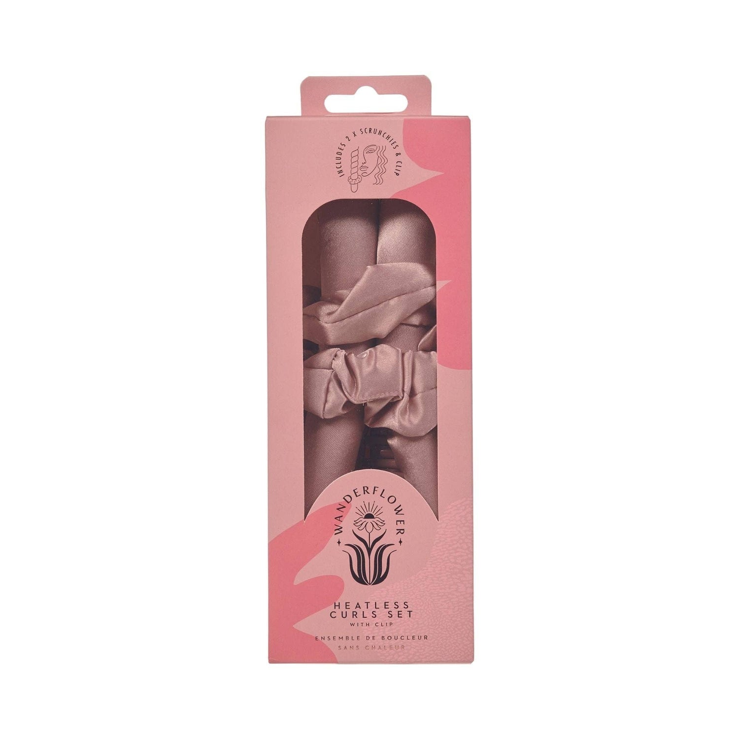 4pc Satin Heatless Curls Set