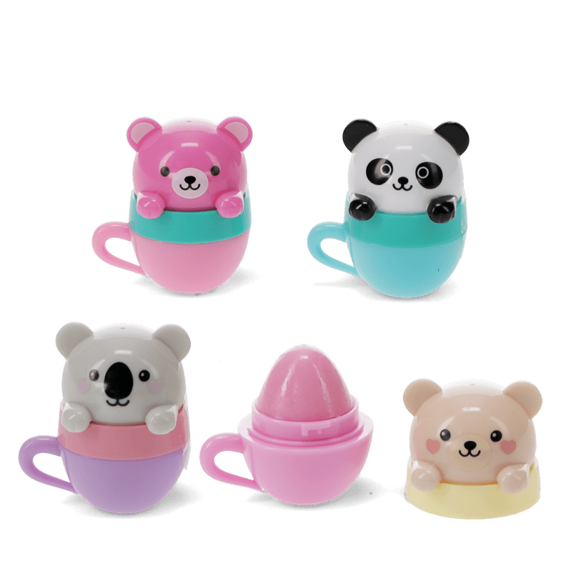 Tea Cup Animal Friends Lipbalms