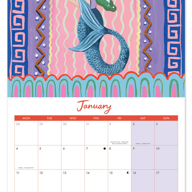 2027 Zodiac Square Calendar