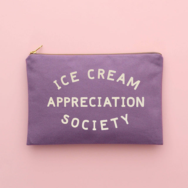 Lavender Ice Cream Appreciation Society Pouch
