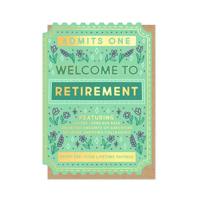 Retirement Ticket Card