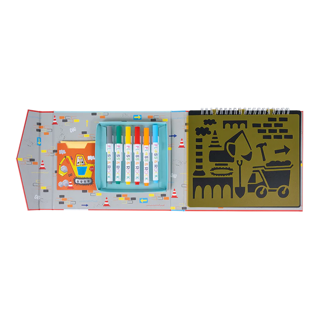 Construction Chalk Board Sketchbook