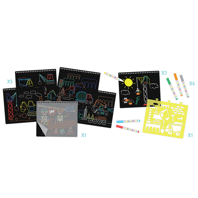 Construction Chalk Board Sketchbook