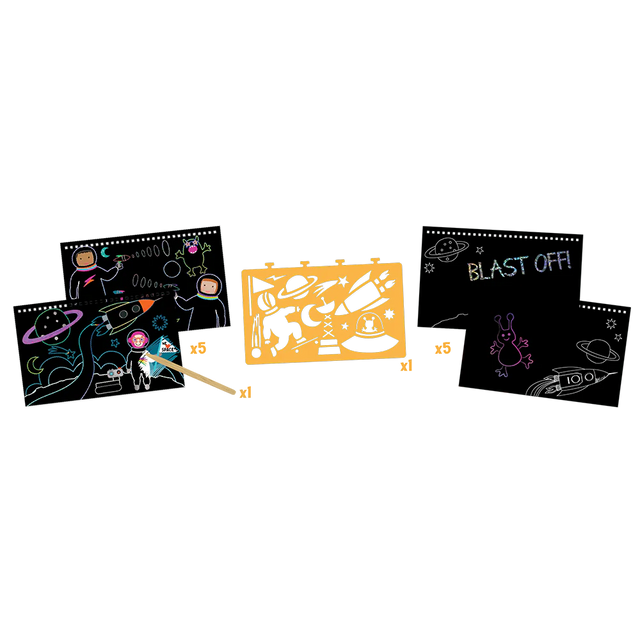 Space Scratch & Play Pad