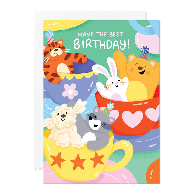 Birthday Teacups Card