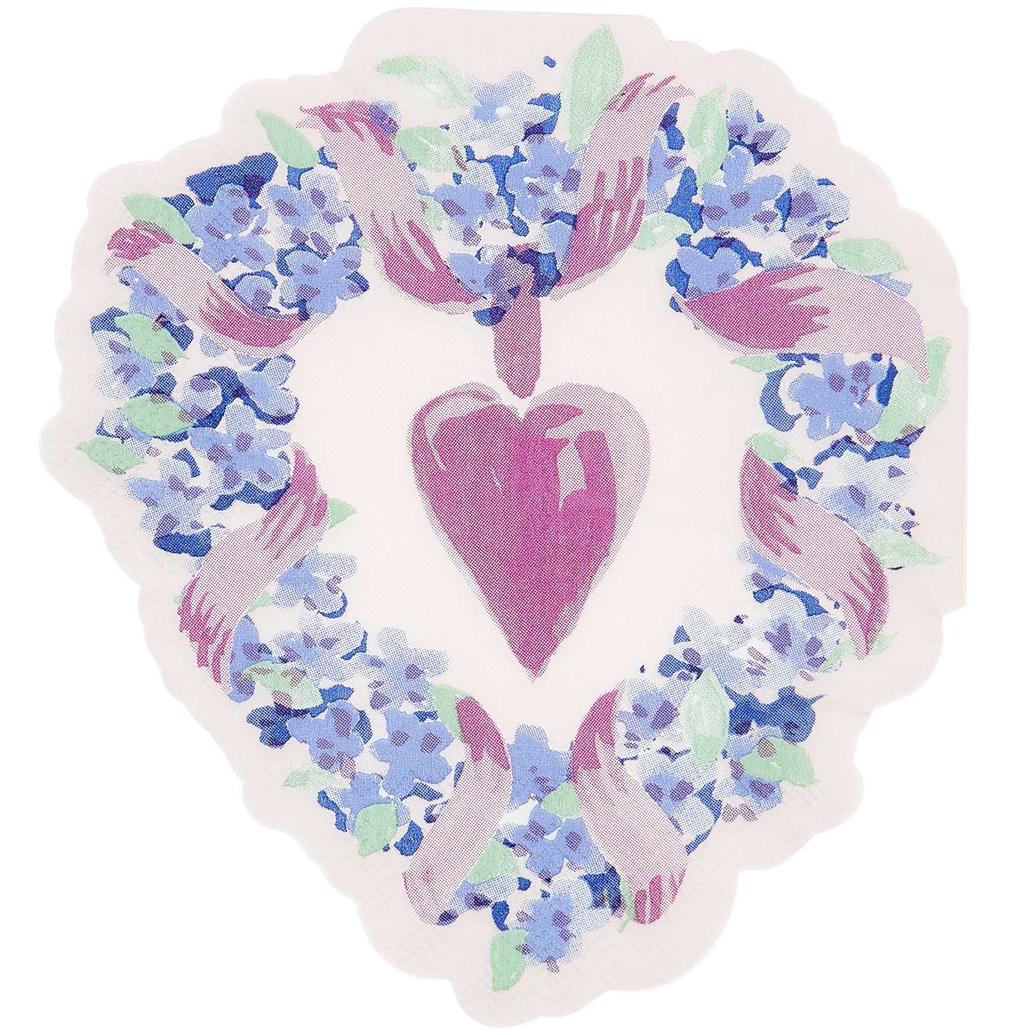 Heart Wreath Napkins