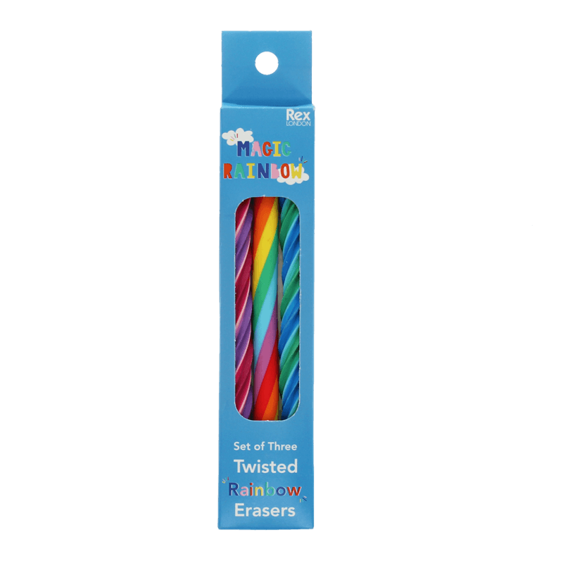 Twisty Rainbow Erasers