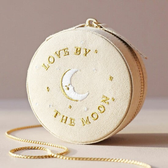 Beige Embroidered Jewellery Box