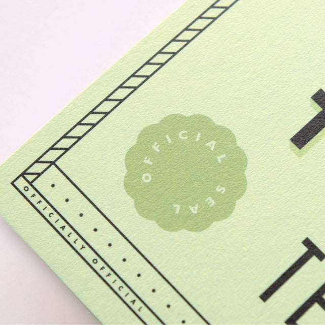 Officially the Best Teacher Card