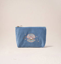 Load image into Gallery viewer, Pearl Shell Blue Mini Pouch