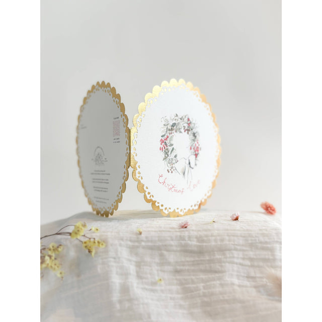 Christmas Love Circular Card