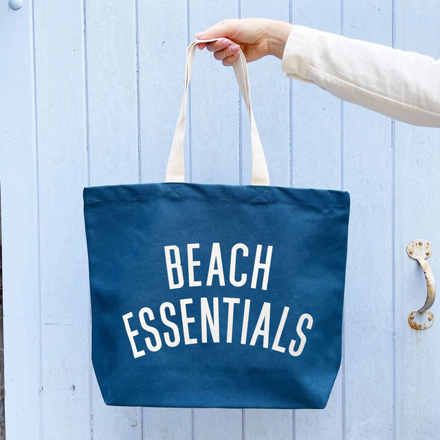 Ocean Blue Beach Essentials Tote Bag