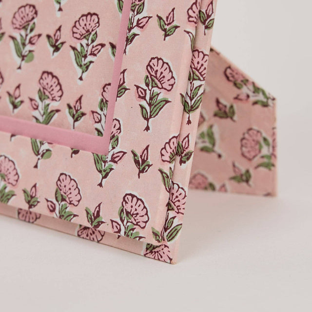 Ditsy Floral Blush Block Printed Picture Frame