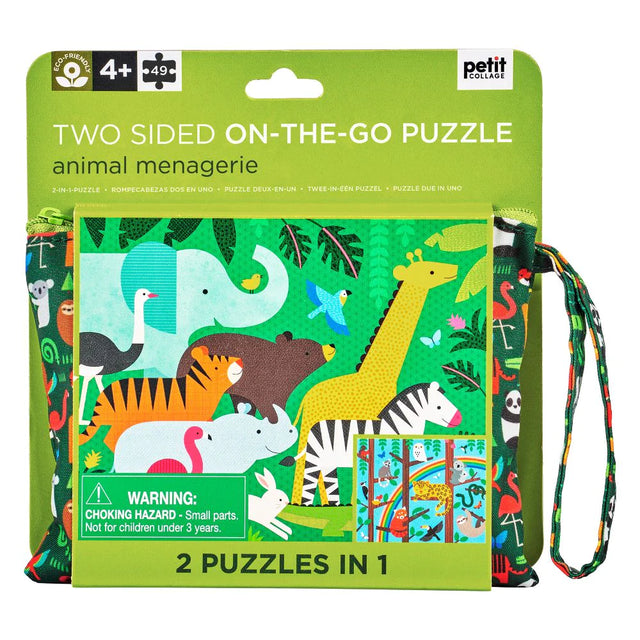 Animal Menagerie Two Sided Puzzle